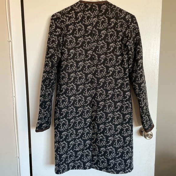 Rachel Roy Printed Long Button Down Jacket - Size XS - Picture 7 of 13